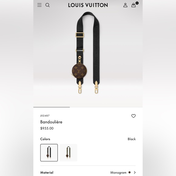 Bandouliere Louis Vuitton handbag strap - Picture 7 of 7